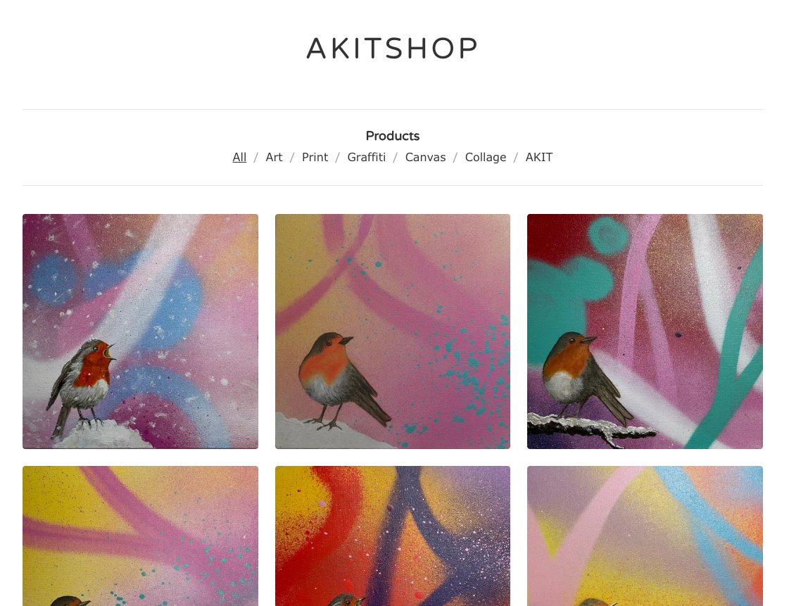 Buy original artwork in the Akit shop